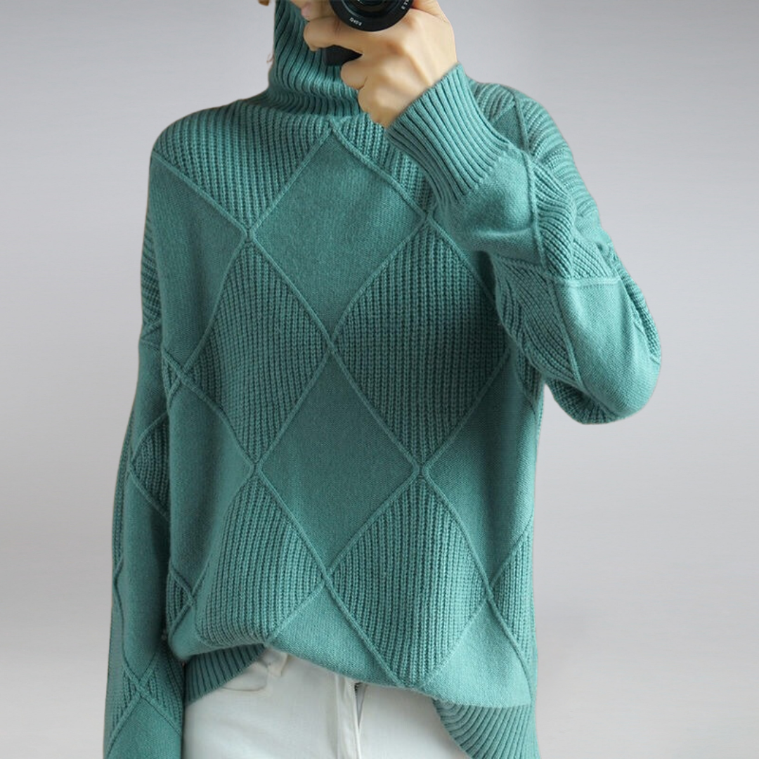 Zara™ | Jersey Casual de Cuello Alto