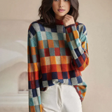 Pamela™ | Elegante Jersey de Cuello Alto con Mosaicos 2025